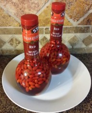 Pequin Peppers in Vinegar, Oct 2016